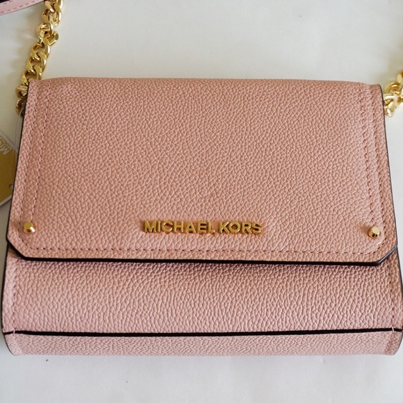 Michael Kors Hayes SM Clutch Leather Crossbody Bag - Picture 5 of 8